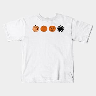 Pumpkins leopard and dots Kids T-Shirt